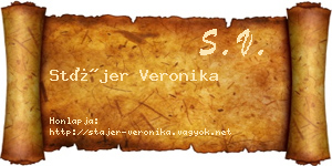 Stájer Veronika névjegykártya